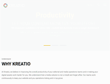 Tablet Screenshot of kreatio.com